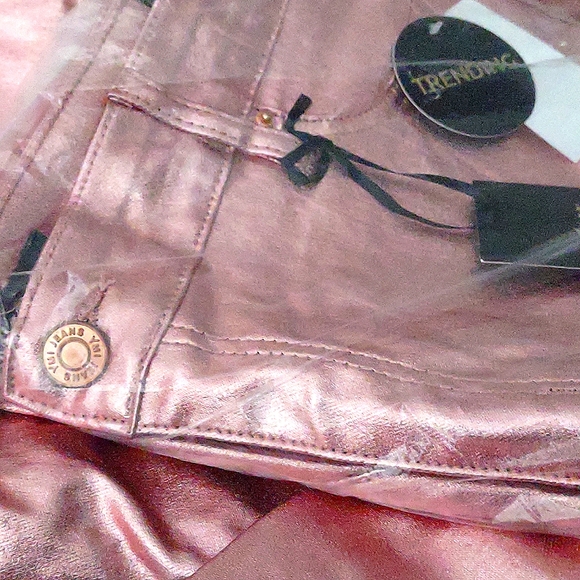 YMI COLLECTIONS Metallic Longleg Pants (Rose Pink) 2X - Picture 7 of 13